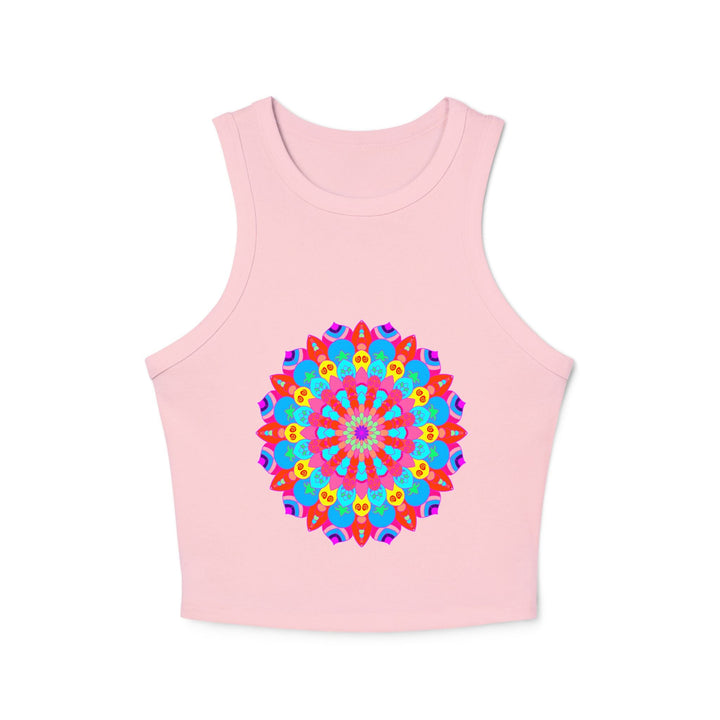 Bohemian Mandala Racerback Tank Top Tank Top - Blululi