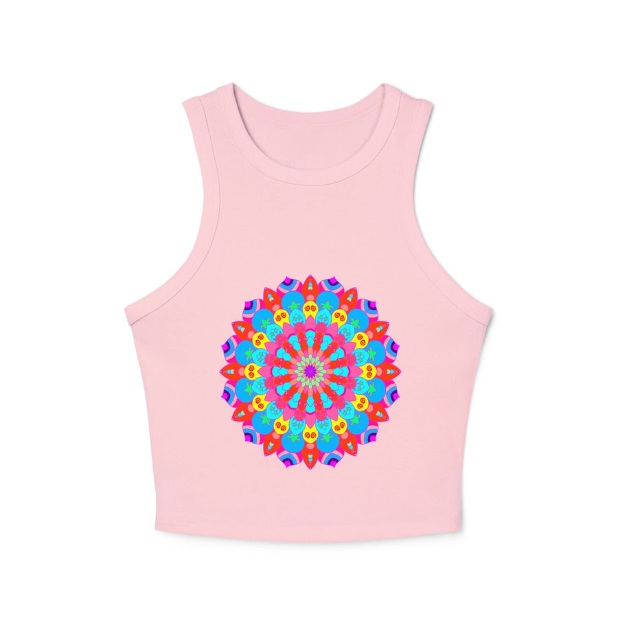 Bohemian Mandala Racerback Tank Top Tank Top - Blululi