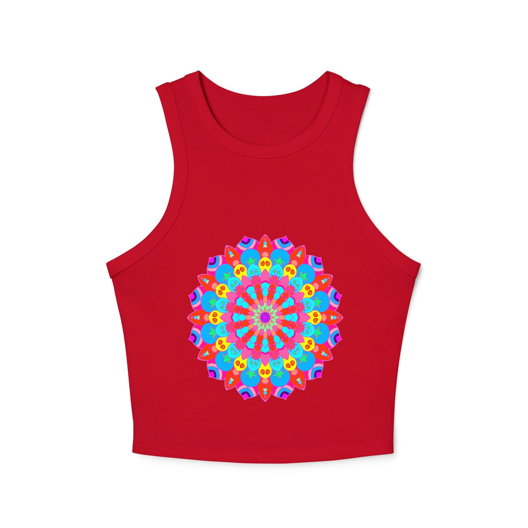 Bohemian Mandala Racerback Tank Top Tank Top - Blululi