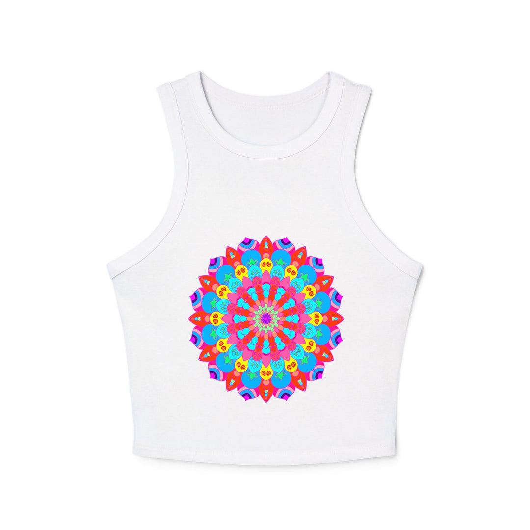 Bohemian Mandala Racerback Tank Top Tank Top - Blululi