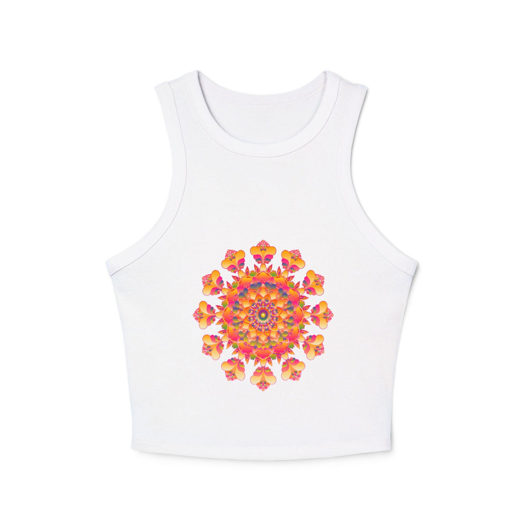 Bohemian Mandala Racerback Tank Top Tank Top - Blululi