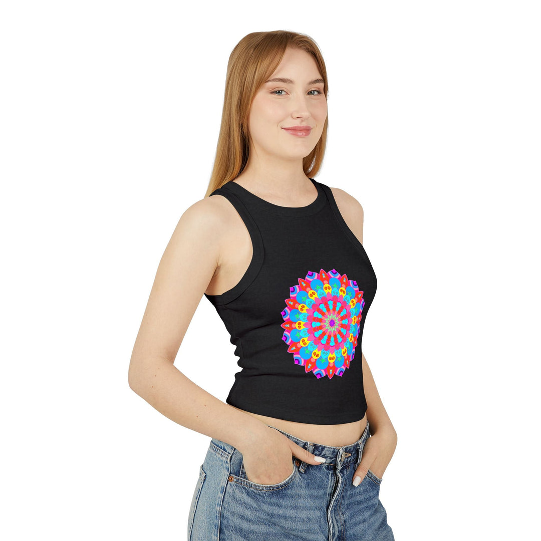 Bohemian Mandala Racerback Tank Top Tank Top - Blululi