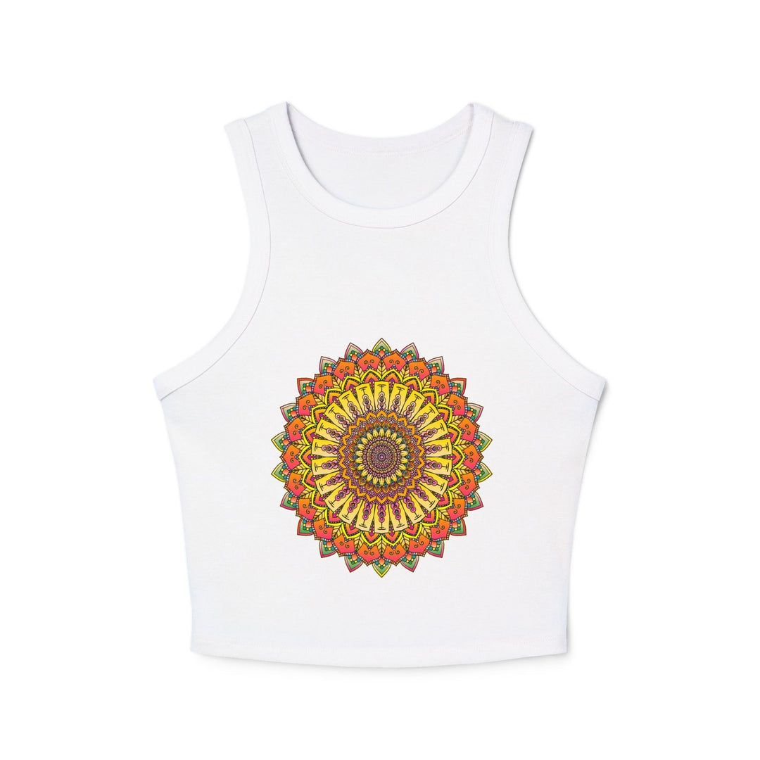 Bohemian Mandala Racerback Tank Top Tank Top - Blululi