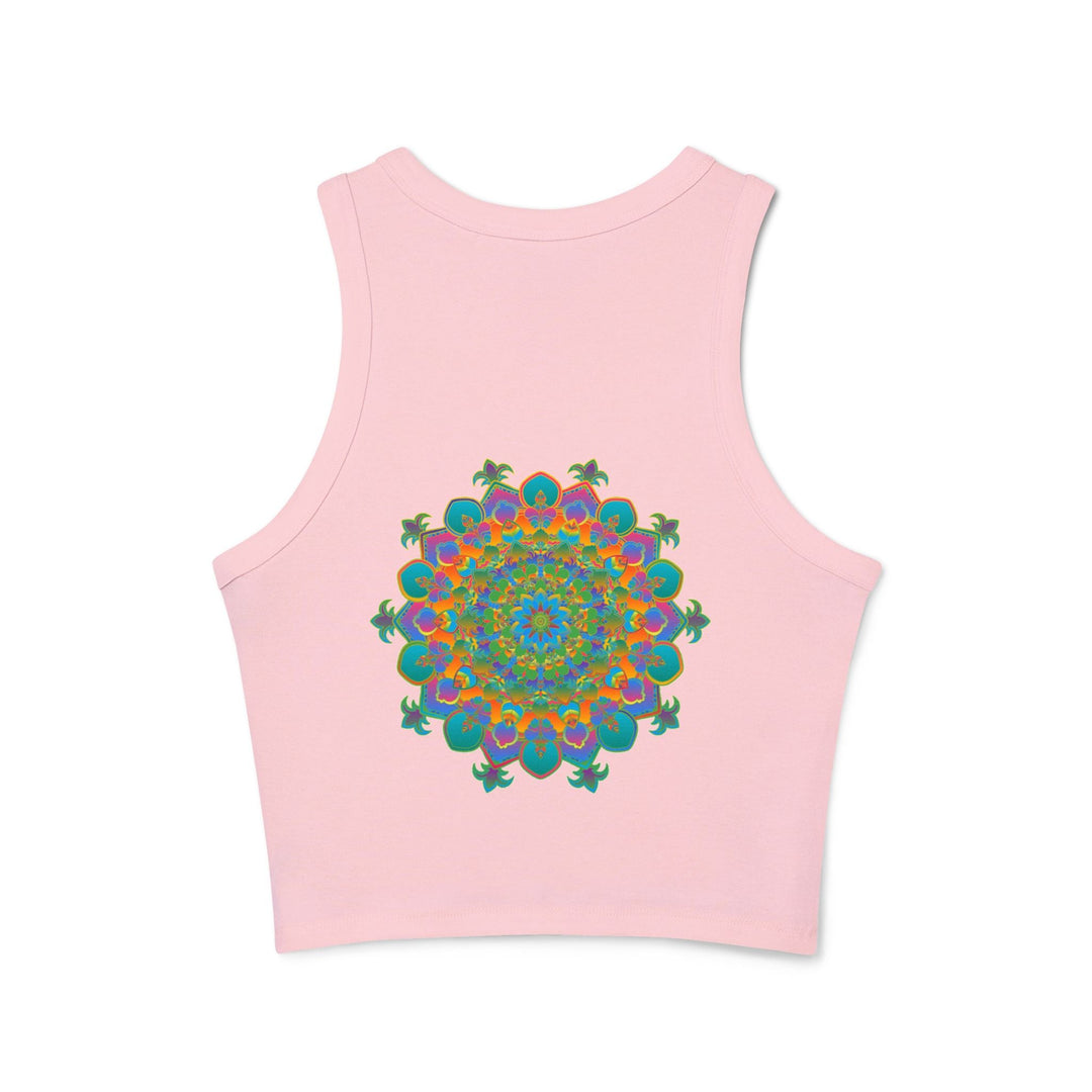 Bohemian Mandala Racerback Tank Top Tank Top - Blululi