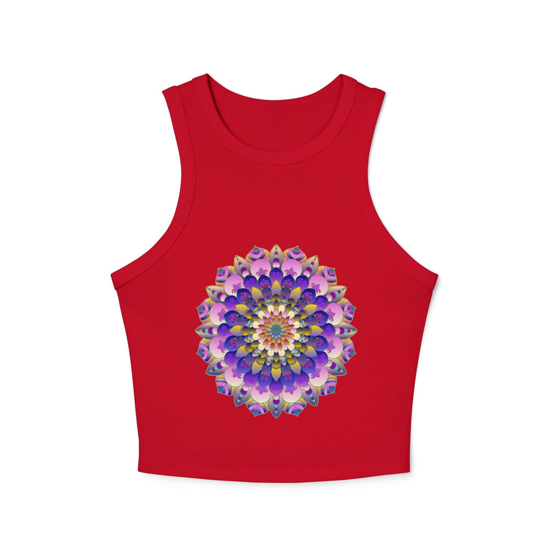 Bohemian Mandala Racerback Tank Top Tank Top - Blululi