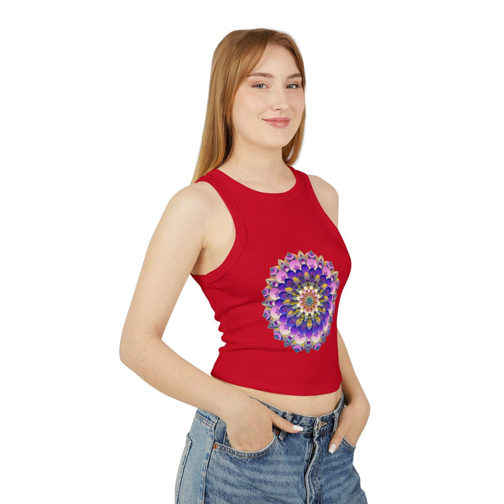 Bohemian Mandala Racerback Tank Top Tank Top - Blululi