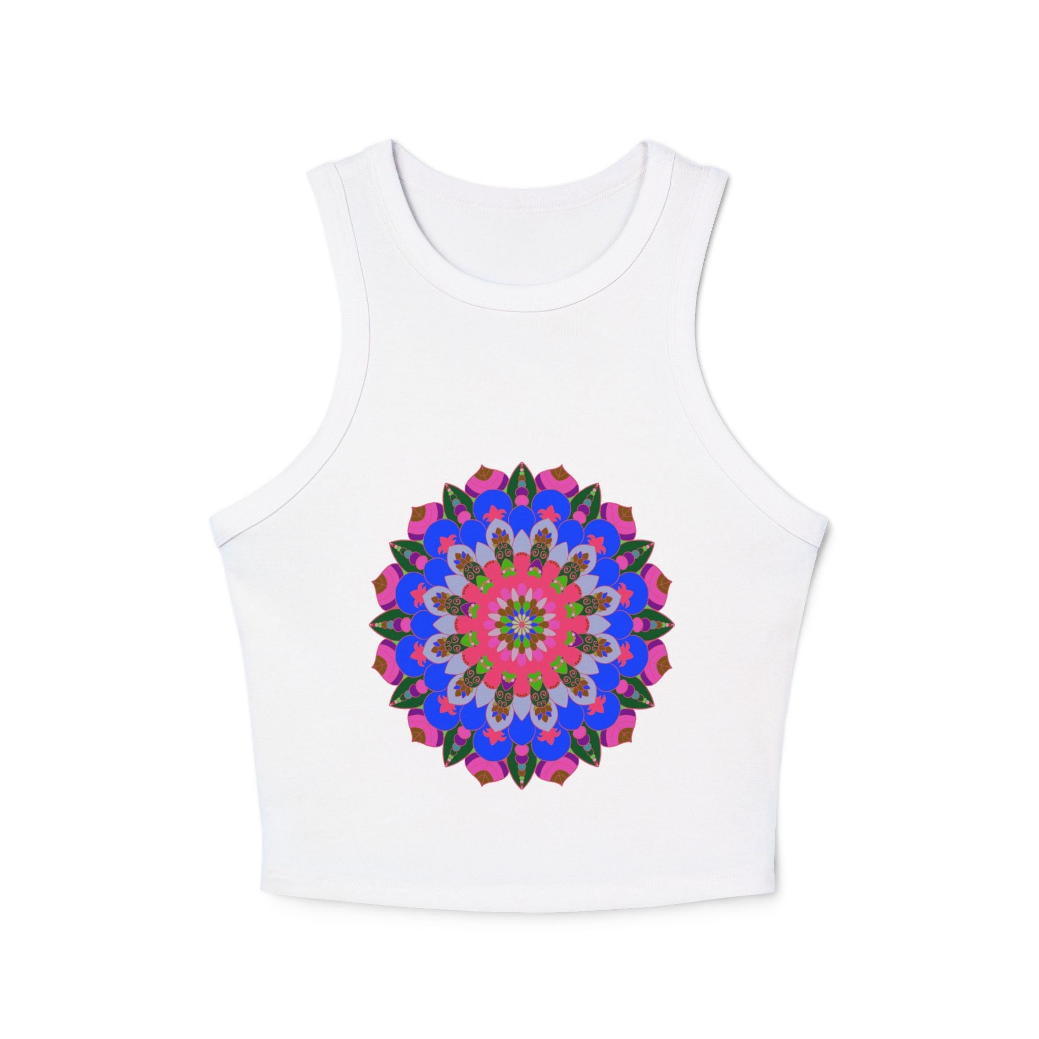 Bohemian Mandala Racerback Tank Top Tank Top - Blululi