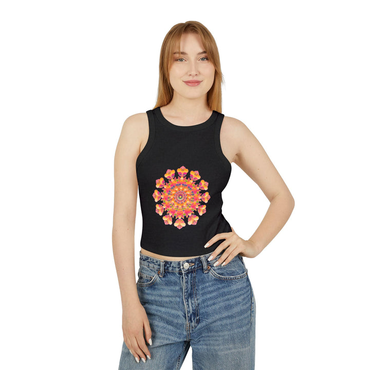 Bohemian Mandala Racerback Tank Top Tank Top - Blululi