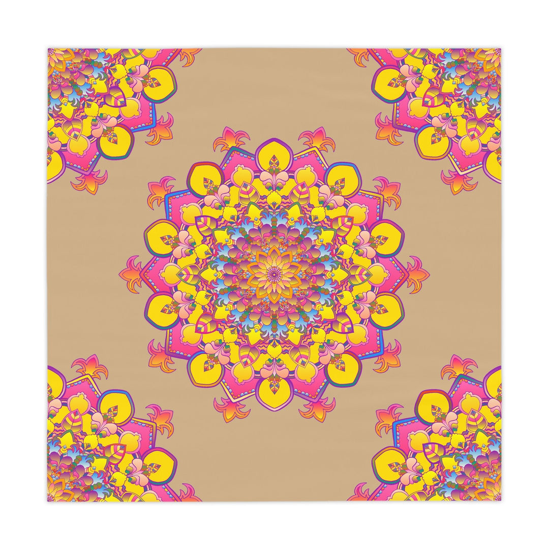 Bohemian Mandala Tablecloth - Colorful Sand Design Home Decor - Blululi