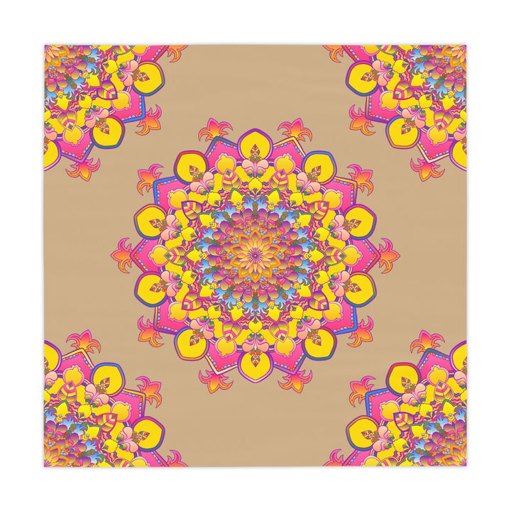 Bohemian Mandala Tablecloth - Colorful Sand Design Home Decor - Blululi