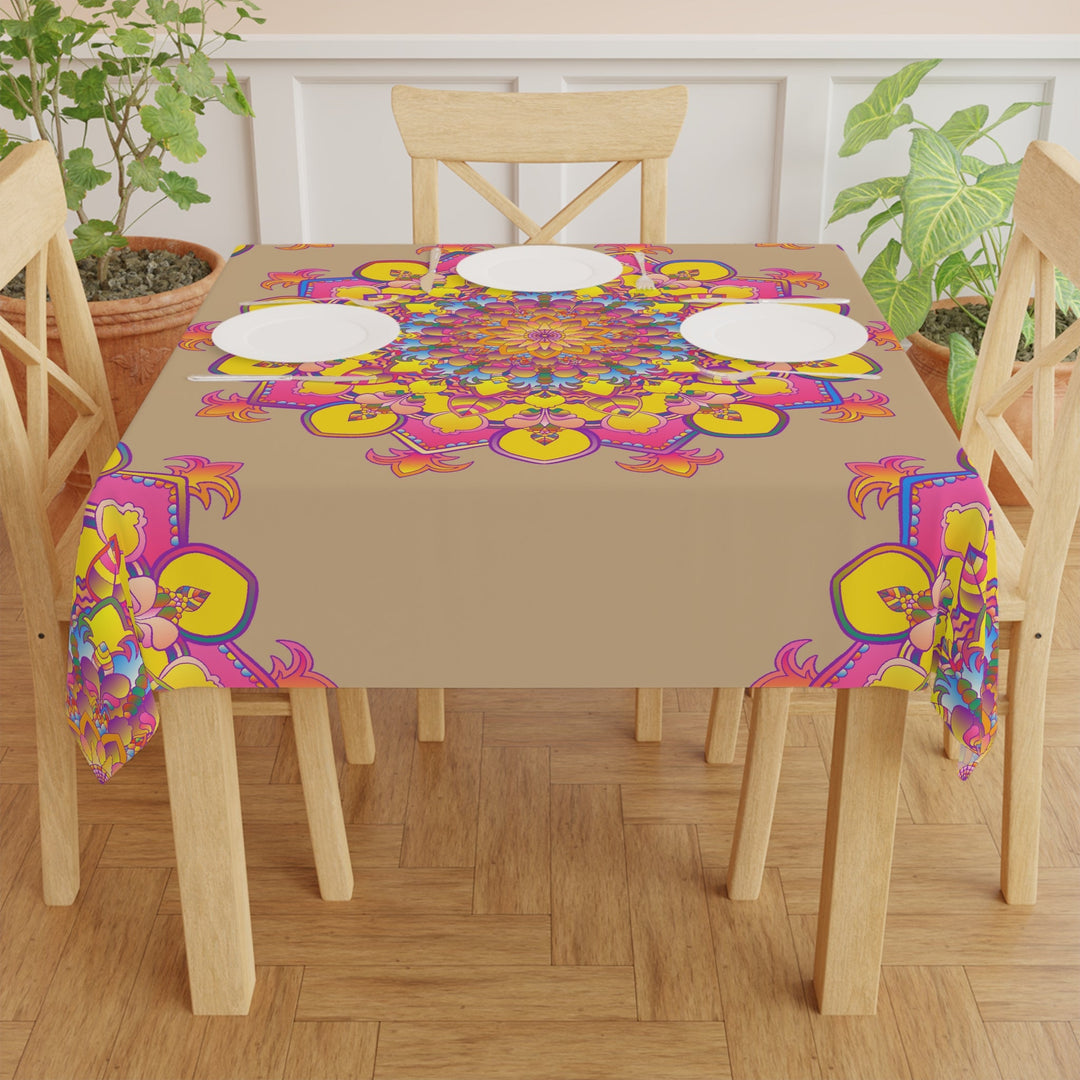 Bohemian Mandala Tablecloth - Colorful Sand Design Home Decor - Blululi