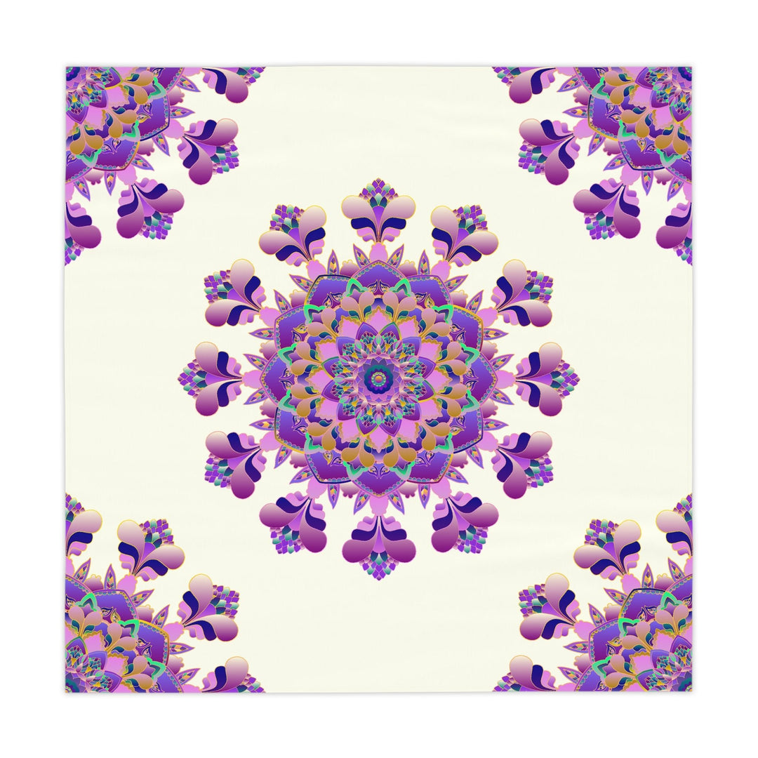 Bohemian Mandala Tablecloth - Ivory Home Decor - Blululi