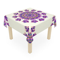 Bohemian Mandala Tablecloth - Ivory Home Decor - Blululi