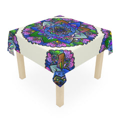 Bohemian Mandala Tablecloth - Ivory Home Decor - Blululi