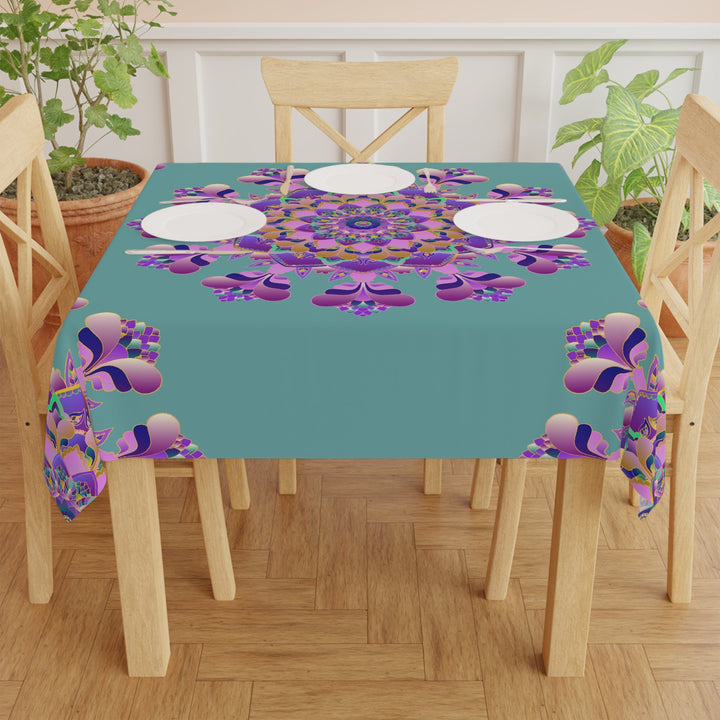 Bohemian Mandala Tablecloth - Pink, Purple, Blue Home Decor - Blululi