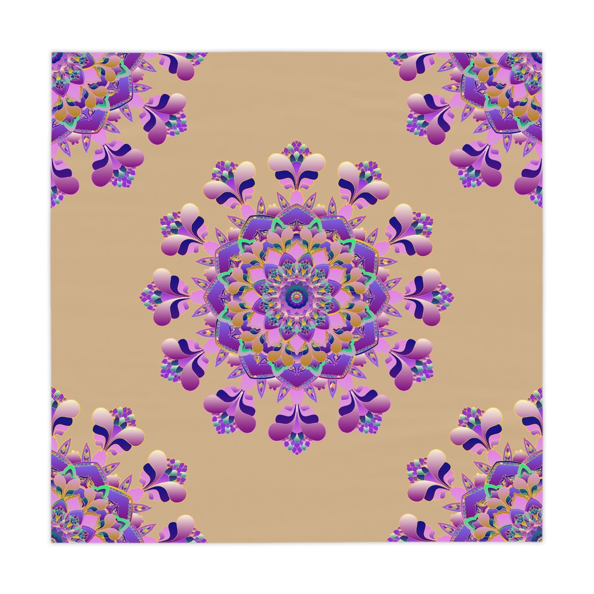 Bohemian Mandala Tablecloth - Pink, Purple, Blue Home Decor - Blululi