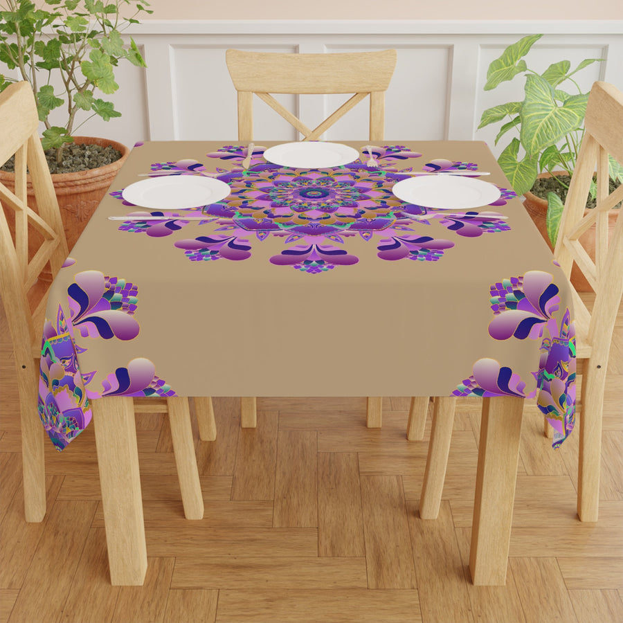 Bohemian Mandala Tablecloth - Pink, Purple, Blue Home Decor - Blululi