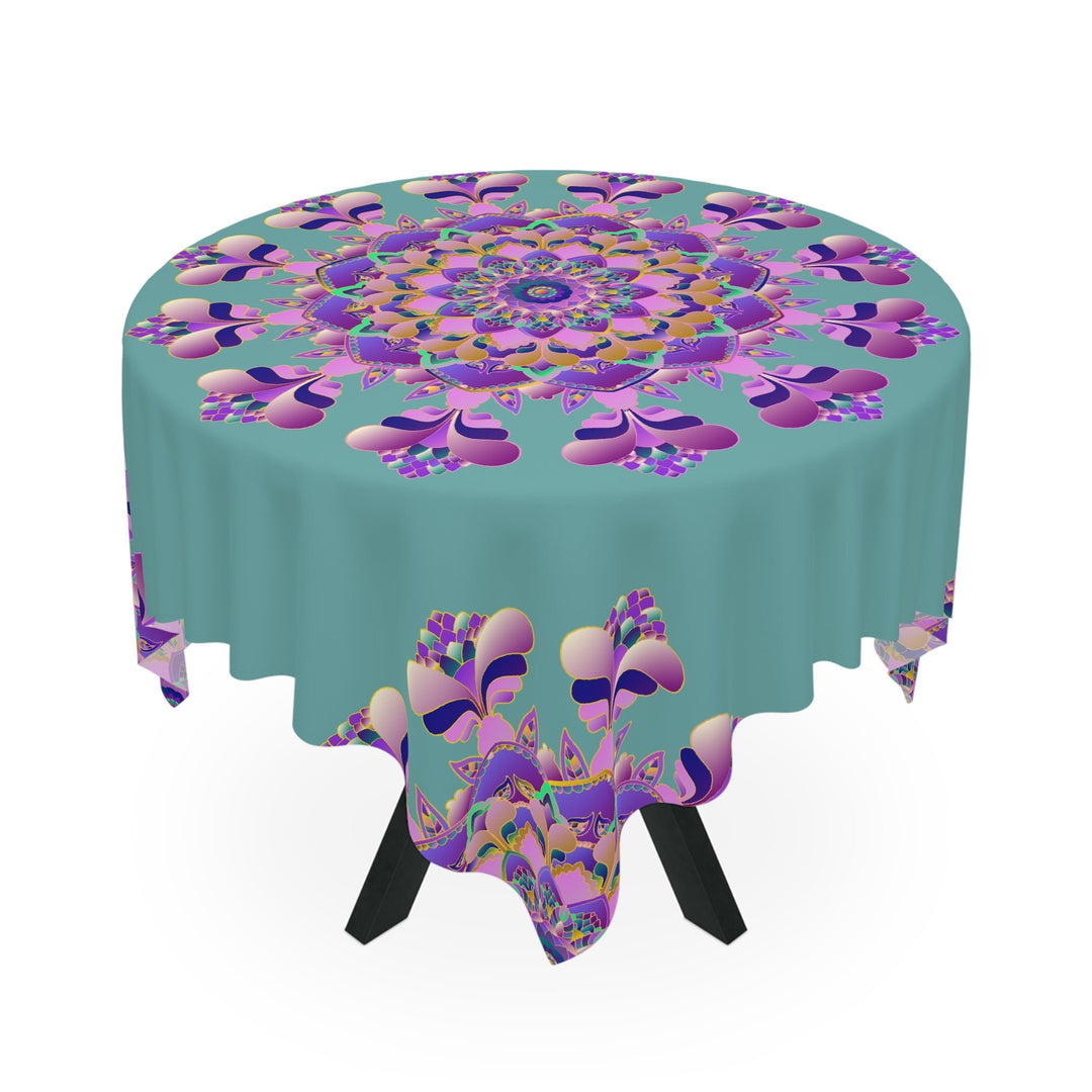 Bohemian Mandala Tablecloth - Pink, Purple, Blue Home Decor - Blululi