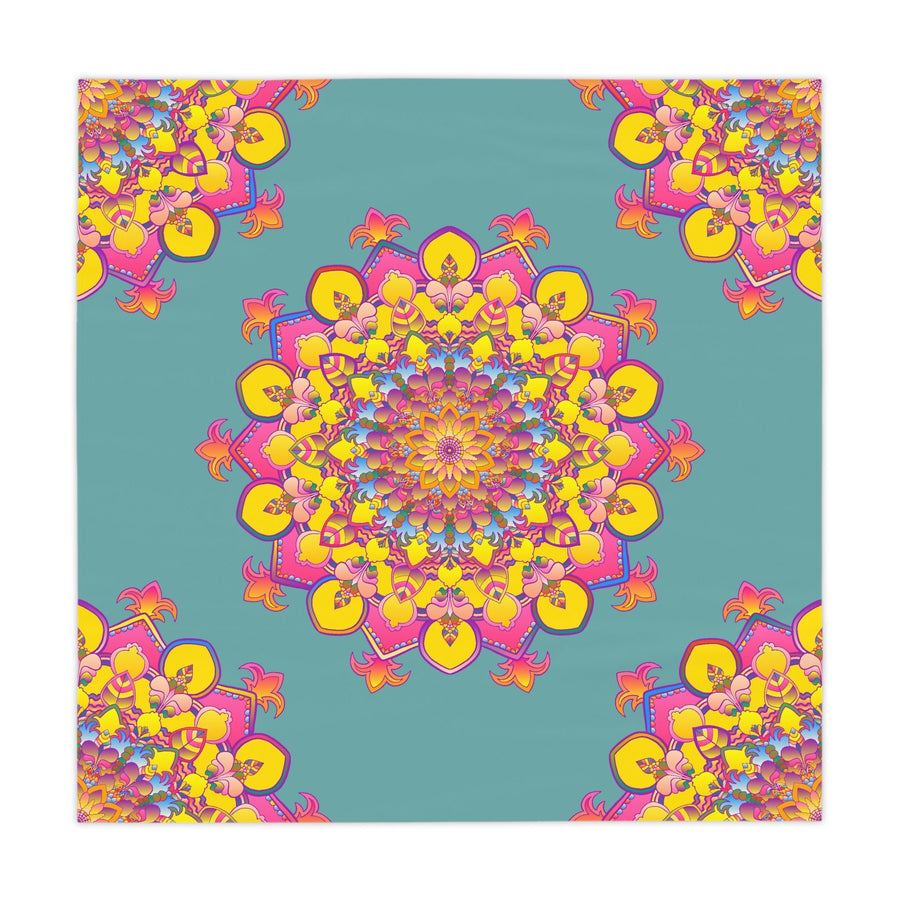 Bohemian Mandala Tablecloth - Sage Green Home Decor - Blululi