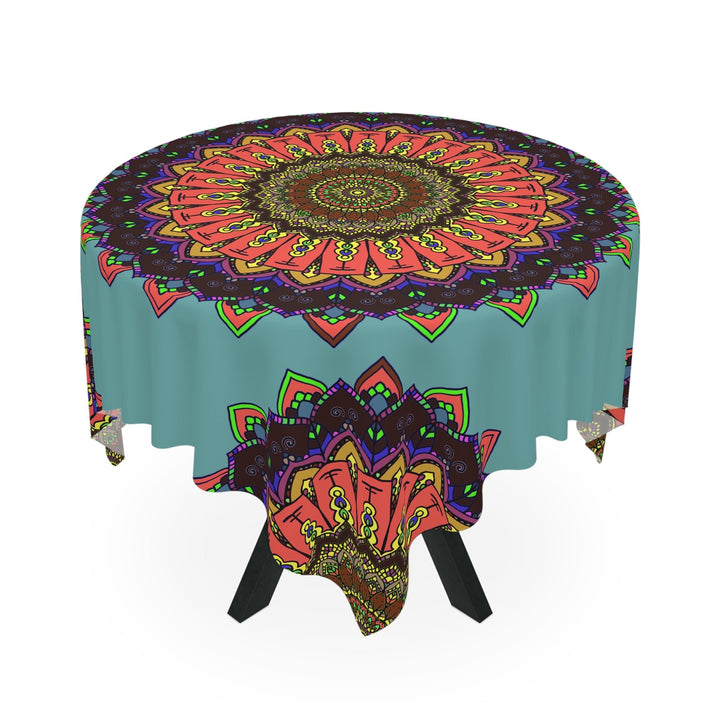 Bohemian Mandala Tablecloth - Sage Green Home Decor - Blululi