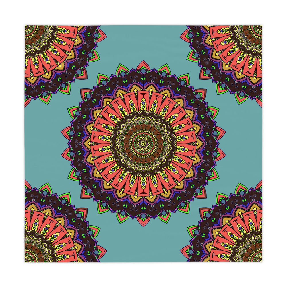 Bohemian Mandala Tablecloth - Sage Green Home Decor - Blululi