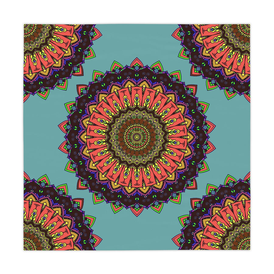 Bohemian Mandala Tablecloth - Sage Green Home Decor - Blululi