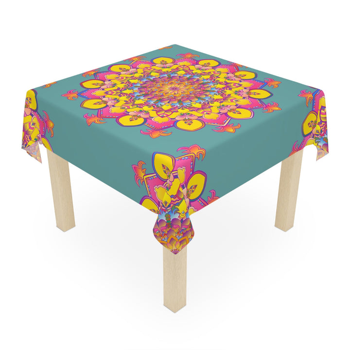 Bohemian Mandala Tablecloth - Sage Green Home Decor - Blululi