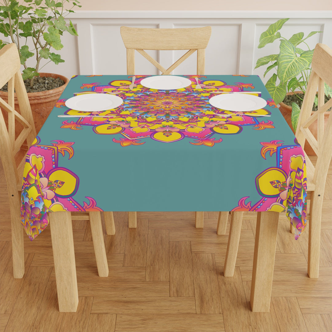 Bohemian Mandala Tablecloth - Sage Green Home Decor - Blululi