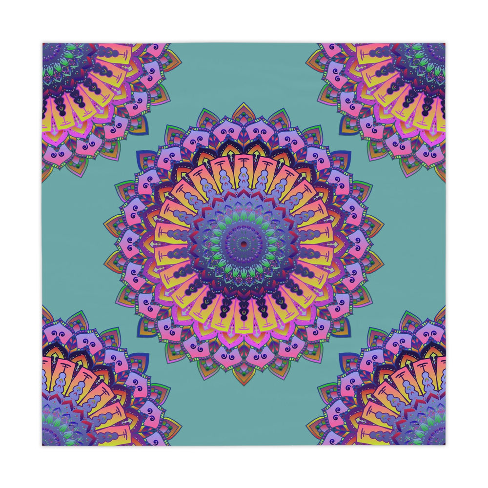 Bohemian Mandala Tablecloth - Sage Green Home Decor - Blululi