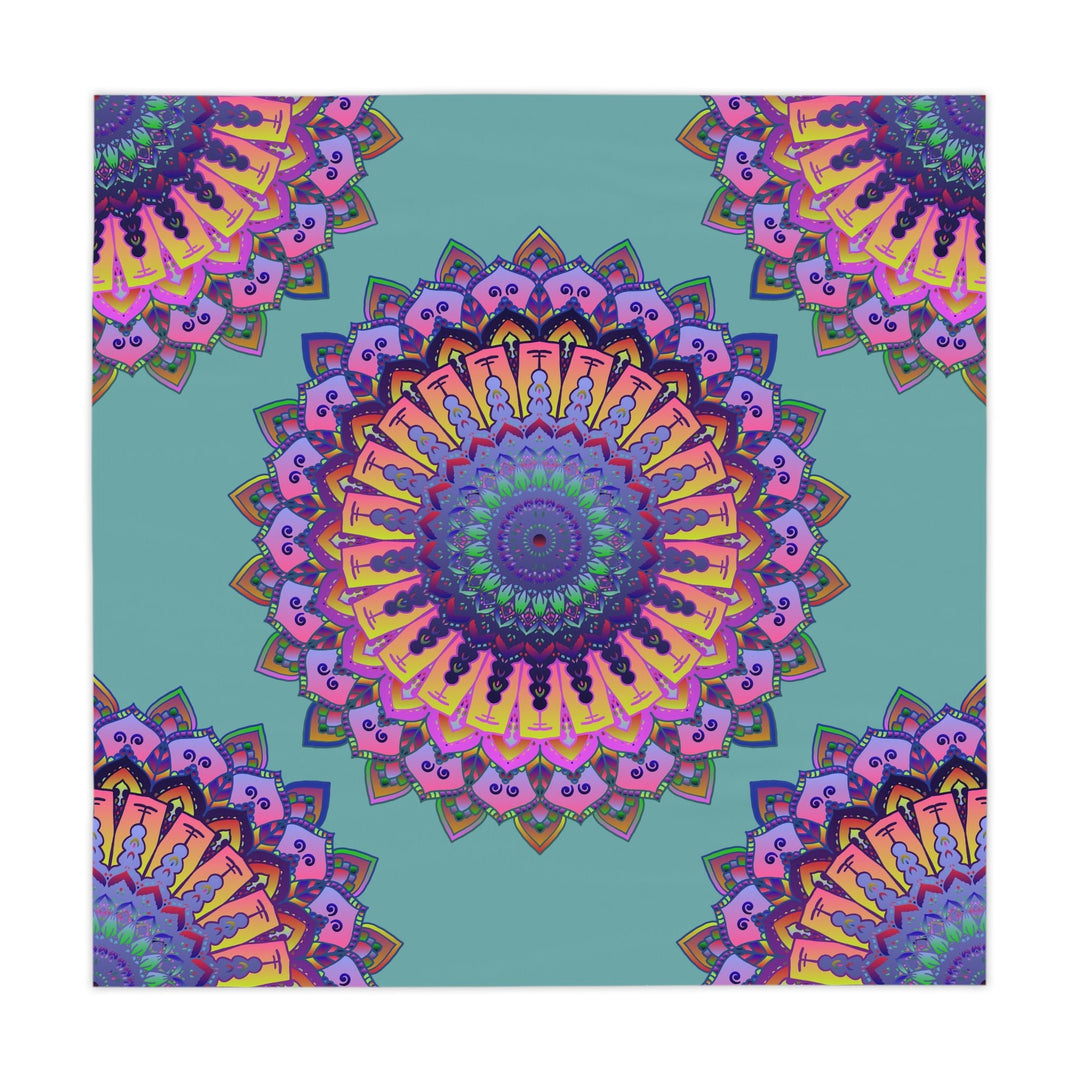 Bohemian Mandala Tablecloth - Sage Green Home Decor - Blululi