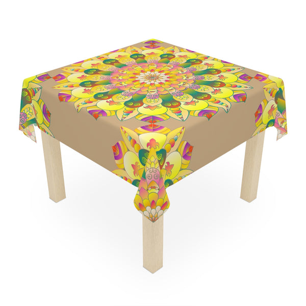 Bohemian Mandala Tablecloth - Sand Home Decor - Blululi