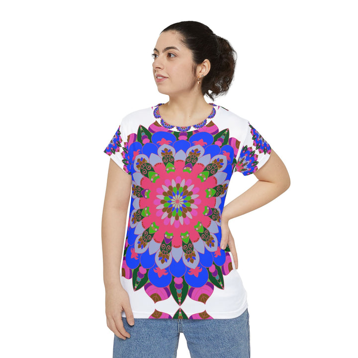 Bohemian Rainbow Mandala Women's T-Shirt All Over Prints - Blululi