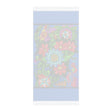 Boho Beach Cloth decorated with Flower Doodle Art - Original Fine Art Hand - Drawn - Blululi