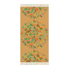 Boho Beach Cloth decorated with Mandala Art - Original Fine Art Hand - Drawn - Dune - Blululi