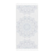 Boho Beach Cloth decorated with Mandala Art - Steel Blue - Original Fine Art Hand - Drawn - White - Blululi