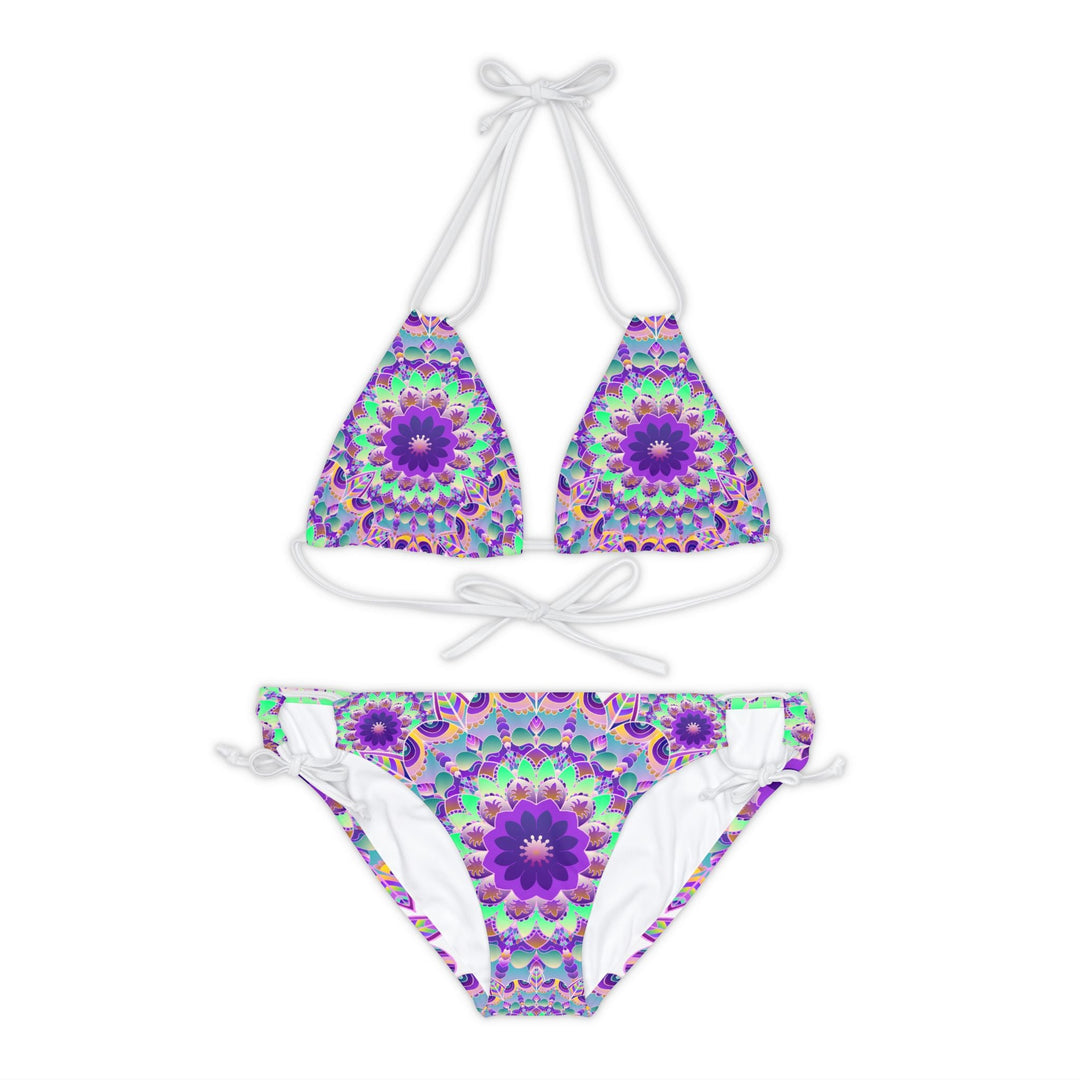 Boho Mandala Bikini Set - Hand Drawn Art All Over Prints - Blululi