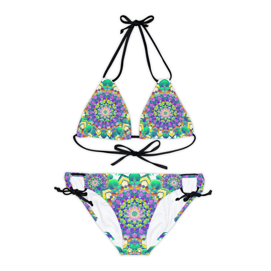 Boho Mandala Bikini Set - Hand Drawn Art All Over Prints - Blululi