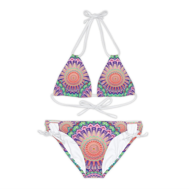 Boho Mandala Bikini Set - Hand Drawn Art All Over Prints - Blululi