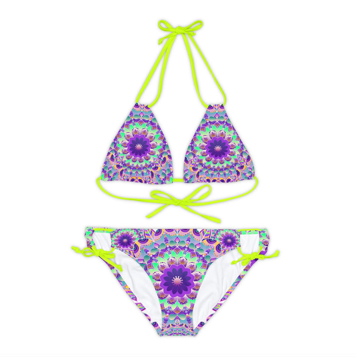 Boho Mandala Bikini Set - Hand Drawn Art All Over Prints - Blululi