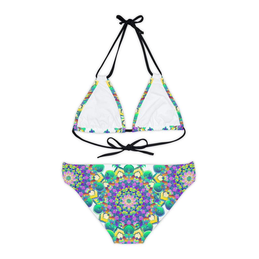 Boho Mandala Bikini Set - Hand Drawn Art All Over Prints - Blululi