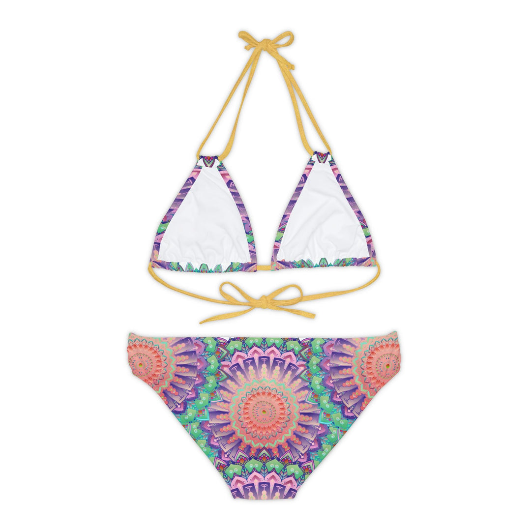 Boho Mandala Bikini Set - Hand Drawn Art All Over Prints - Blululi