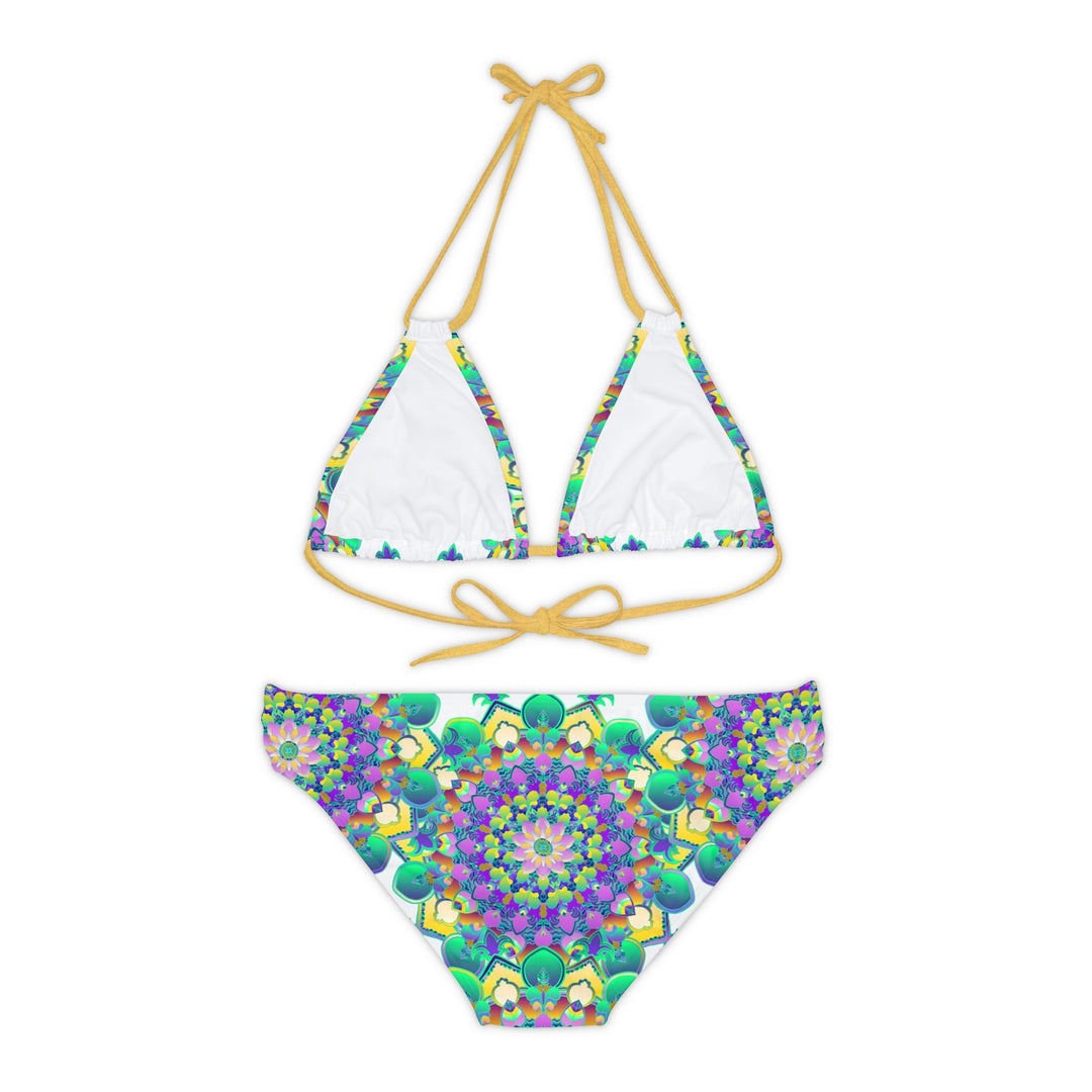 Boho Mandala Bikini Set - Hand Drawn Art All Over Prints - Blululi