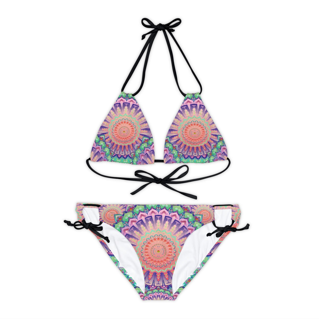 Boho Mandala Bikini Set - Hand Drawn Art All Over Prints - Blululi