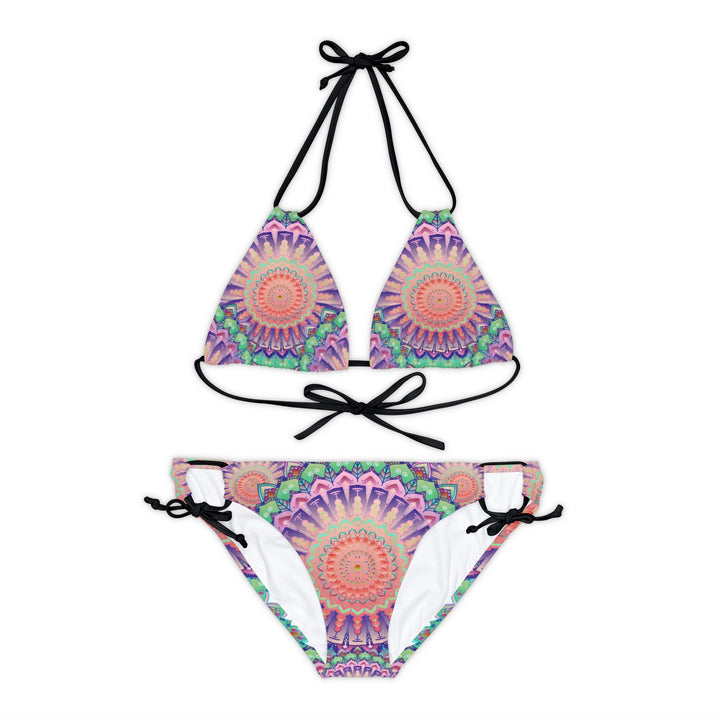 Boho Mandala Bikini Set - Hand Drawn Art All Over Prints - Blululi