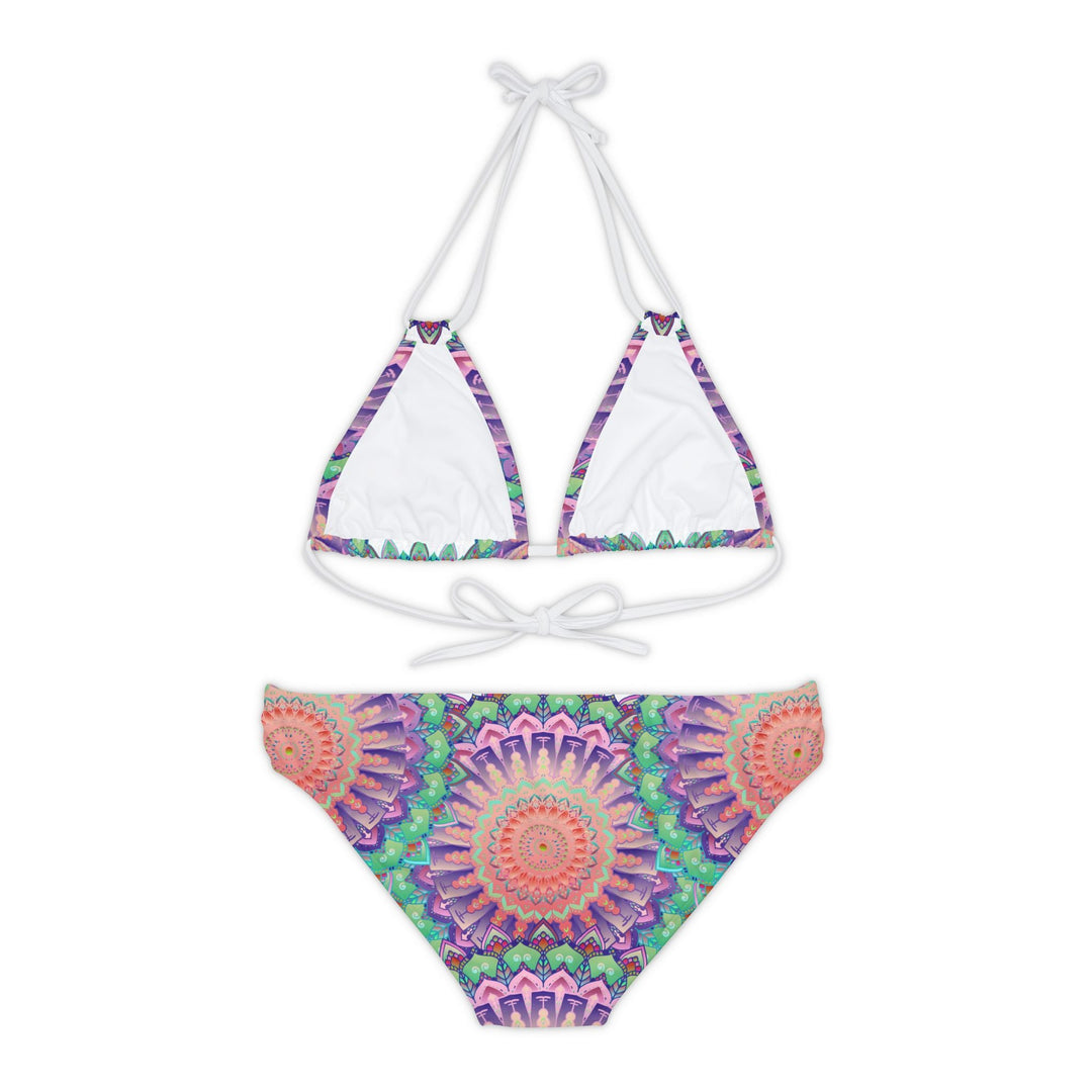 Boho Mandala Bikini Set - Hand Drawn Art All Over Prints - Blululi