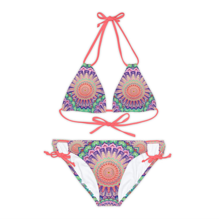 Boho Mandala Bikini Set - Hand Drawn Art All Over Prints - Blululi