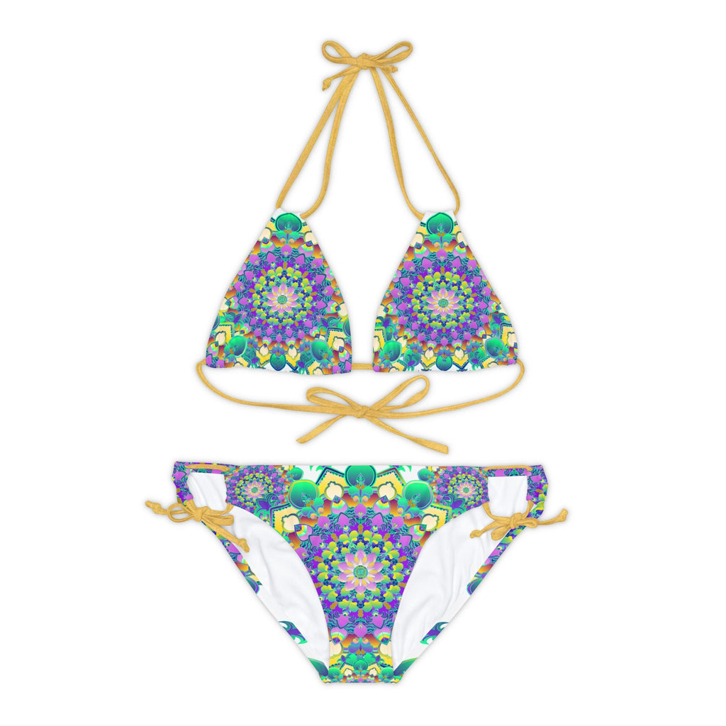 Boho Mandala Bikini Set - Hand Drawn Art All Over Prints - Blululi