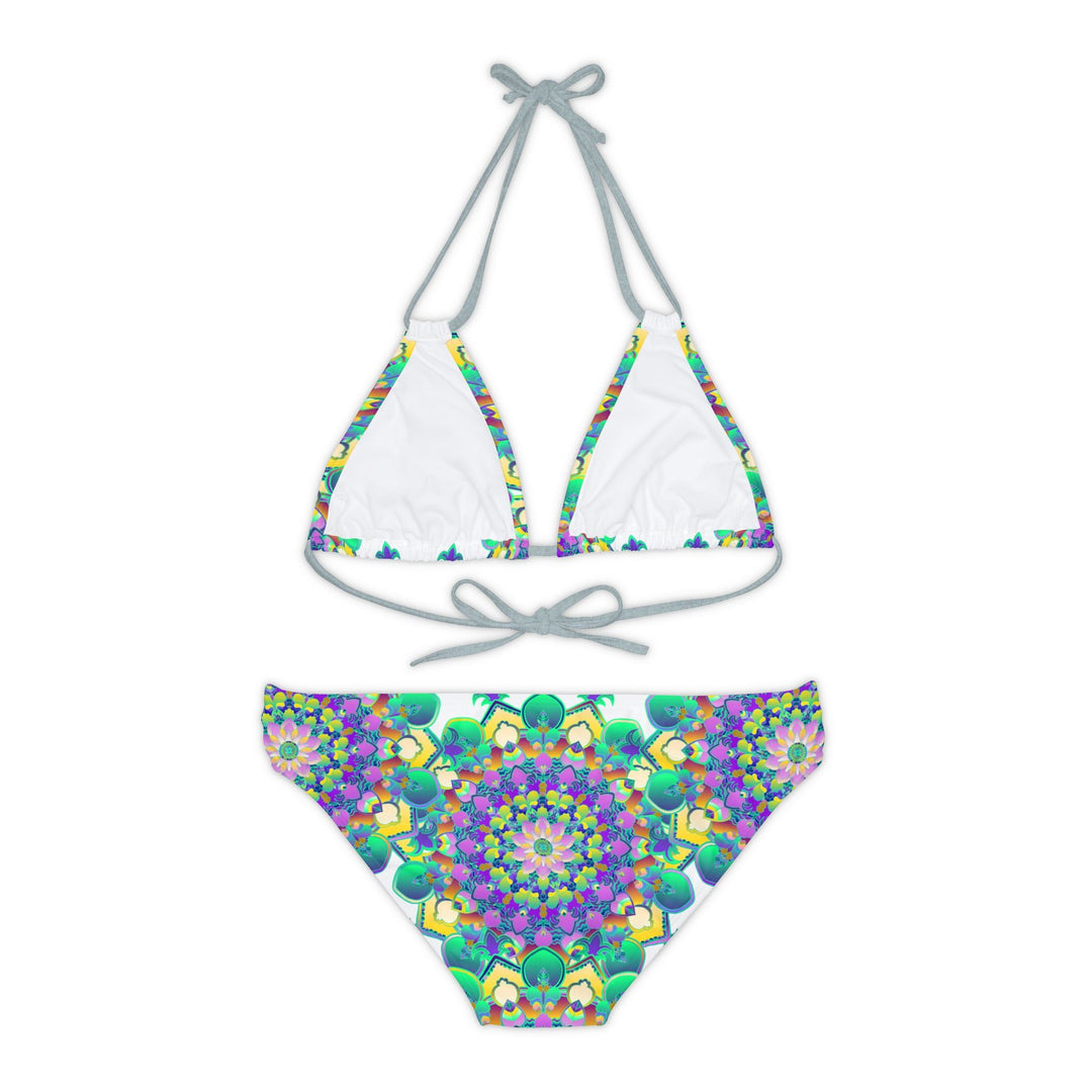 Boho Mandala Bikini Set - Hand Drawn Art All Over Prints - Blululi