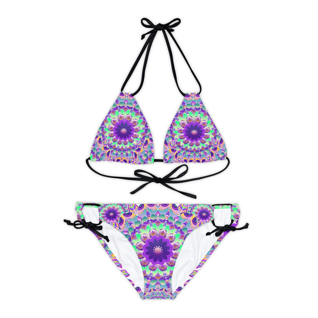 Boho Mandala Bikini Set - Hand Drawn Art All Over Prints - Blululi