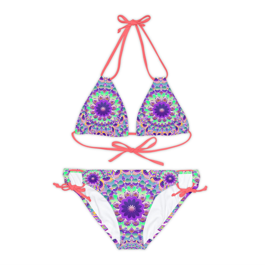 Boho Mandala Bikini Set - Hand Drawn Art All Over Prints - Blululi